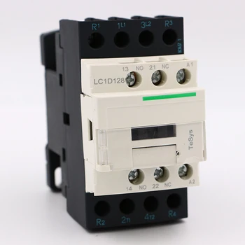 LC1D128K7 AC elektrik manyetik Kontaktör 4 P 2NO + 2NC LC1-D128K7 25A 100 V AC bobin