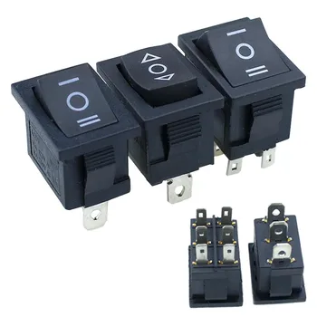 5 ADET KCD1 Mini Siyah 3 Pin / 6 pin On/Off/Rocker Anahtarı AC 6A/250V10A / 125 V