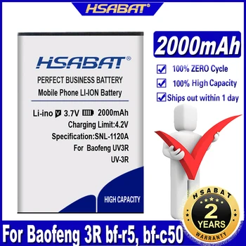 HSABAT BL-3 2000mAh el telsizi pili Baofeng UV-3R 3R bf-r5, bf-c50 (BL-3) BF-T6 Panda UV-3R Piller